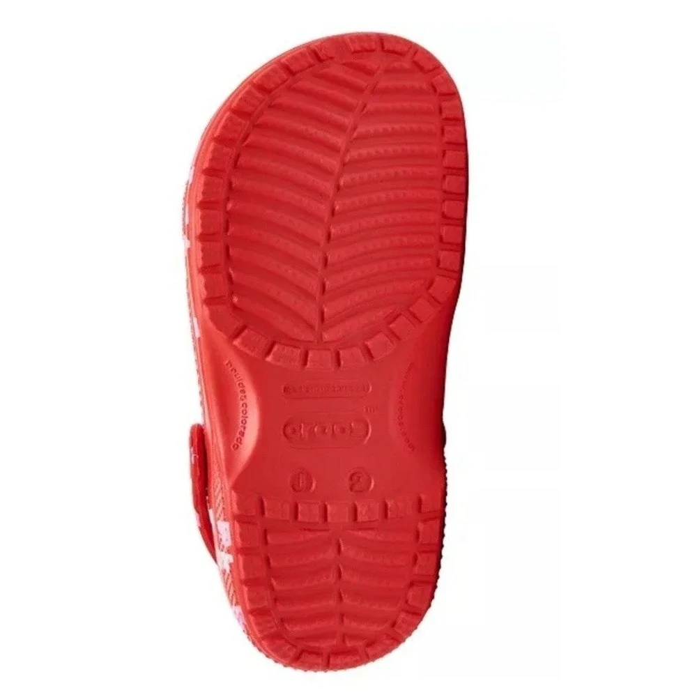 Crocs Classic Valentines Day Clogs‎ Cherry Red Size J5 Youth NWT